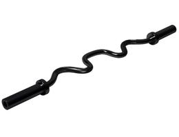 ﻿﻿Гриф олимпийский сильноизогнутый 47" с замками FT-OB-47-W-BLACK-SC