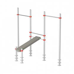 Скамья для пресса и две перекладины Iron King S810