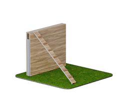 Препятствие Забор с наклонной доской GTAR104