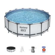 Бассейн каркасный Steel Pro MAX 457*122 см + 3 аксессуара Bestway (56438)