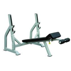 Олимпийская скамья с отрицательным наклоном для жима Aerofit IFODB со стойками