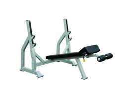 Олимпийская скамья с отрицательным наклоном для жима Aerofit IFODB со стойками
