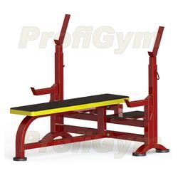 Скамья для жима с упорами и подножками СК-0041-HР