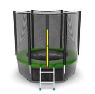 Батут EVO Jump External 6ft Lower net с внешней сеткой, лестницей и нижней сетью