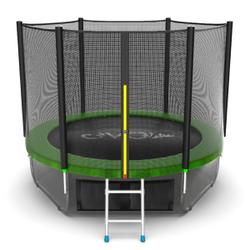 Батут EVO Jump External 8ft Lower net с внешней сеткой, лестницей и нижней сетью