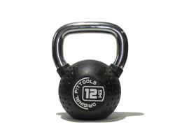 Гиря 12 кг с хромированной ручкой OriginalFitTools FT-KB-CPU-12