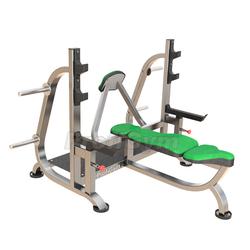 Скамья для жима лежа горизонтальная со страховочными упорами и упорами для партнера BP - 005