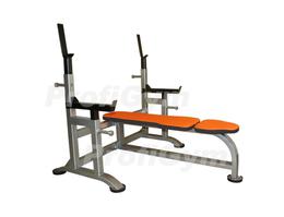Скамья-стойка для жима лежа со страховочными упорами усиленная 2СК-0040-H