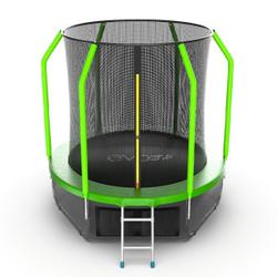 Батут EVO Jump Cosmo 6ft с внутренней сеткой, лестницей и нижней сетью 