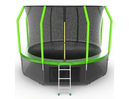 Батут EVO Jump Cosmo 12ft с внутренней сеткой, лестницей и нижней сетью