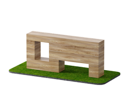 Препятствие Стенка с двумя проломами GTAR103