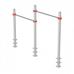 Перекладины стационарные разноуровневые с упором для ног Iron King S727