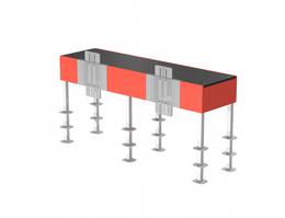 Скамья гимнастическая для измерения гибкости Iron King S613