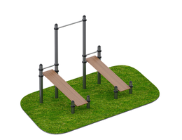 Скамья для пресса с турником ARWOK014